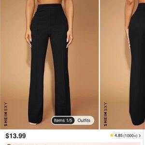 SHEIN SXY High Waist Flare Leg Pants